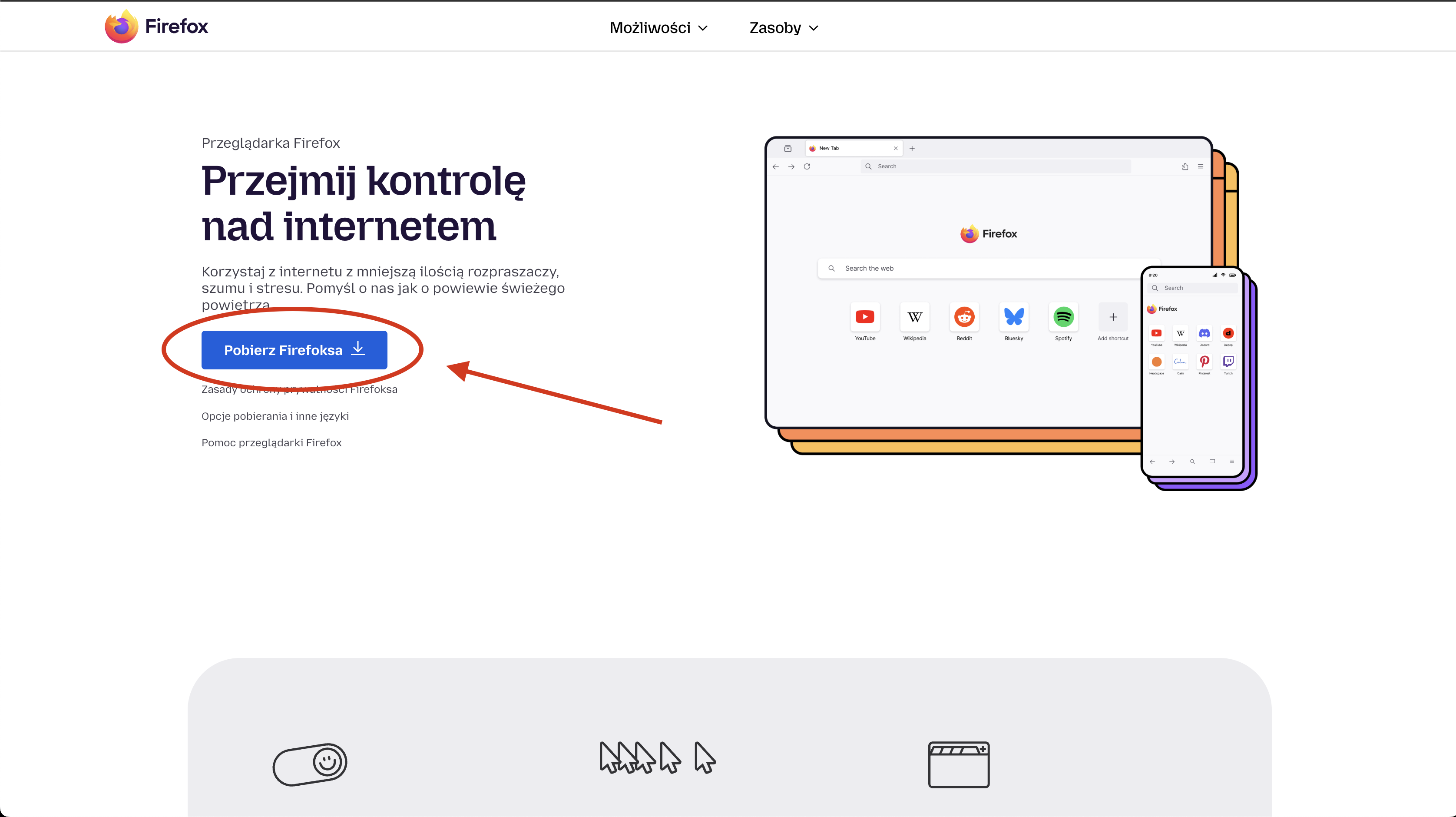 Zainstaluj Firefox - Krok 1